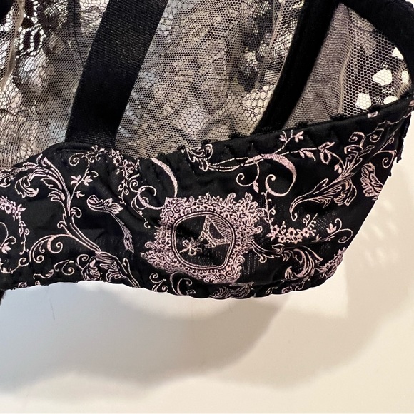 Aubade Paris Black Lace Bra, 34D - Picture 6 of 8